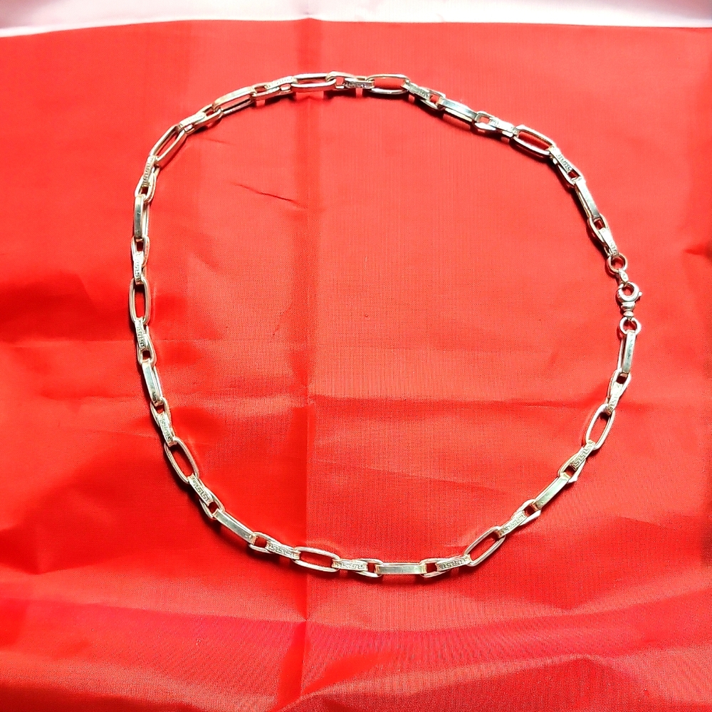 Necklace pure silver 925 Versace beautiful and quality jewelry italy!